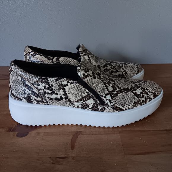 Vionic Kearny Loafer Sneaker Womens 8.5 W Snakeskin Slip-on Leather Orthotic - Picture 3 of 9